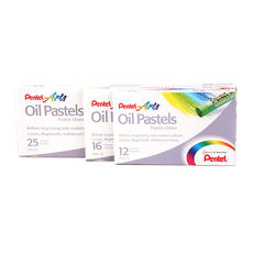 Масляная пастель 【全场满90顺丰包邮】日本派通油画棒 安全无毒儿童油画棒16色彩色蜡笔美术用品画