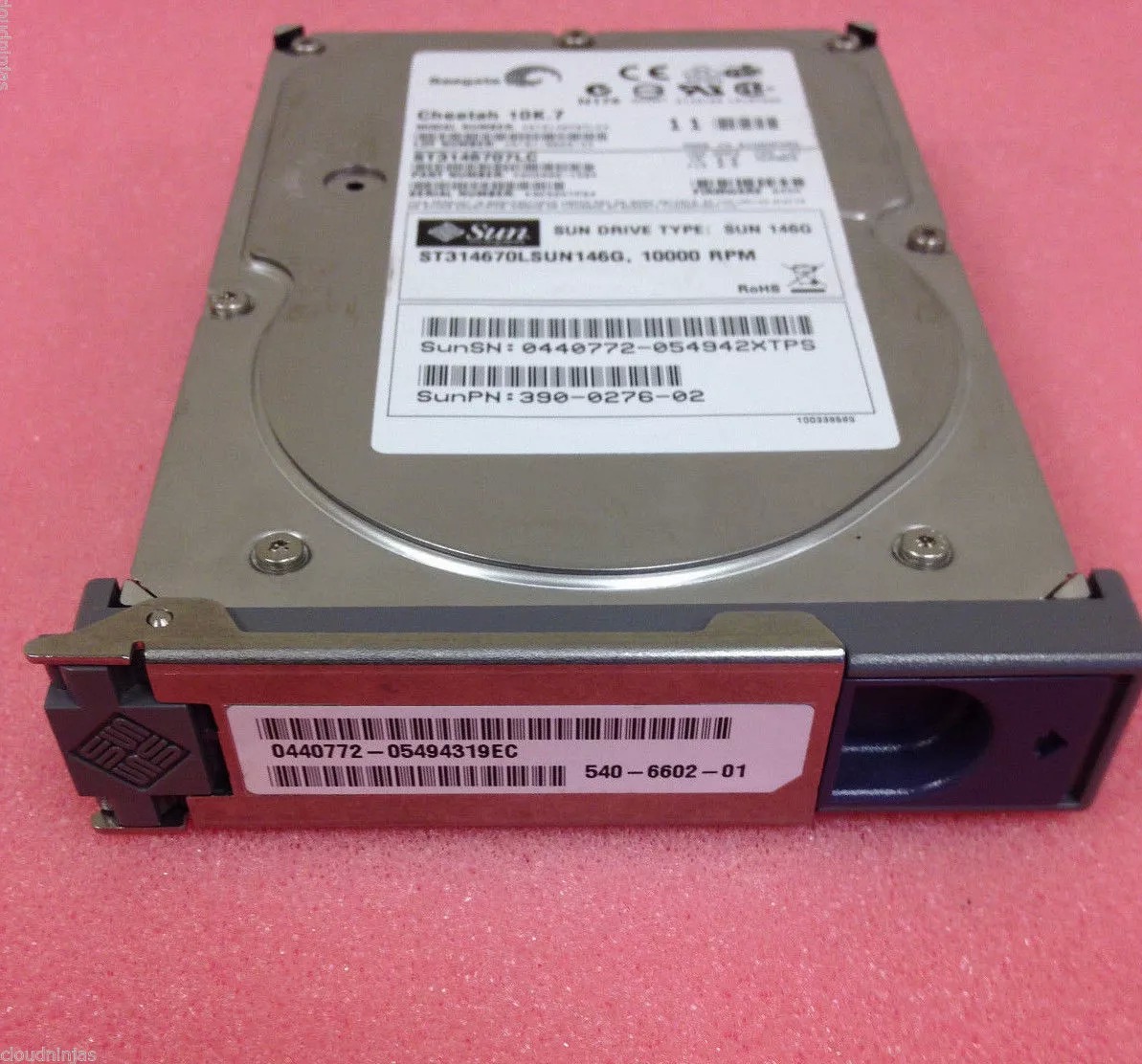 SUN X5268A 540-6602 146GB 10K U320 SCSI 3.5 HARD DRIVE