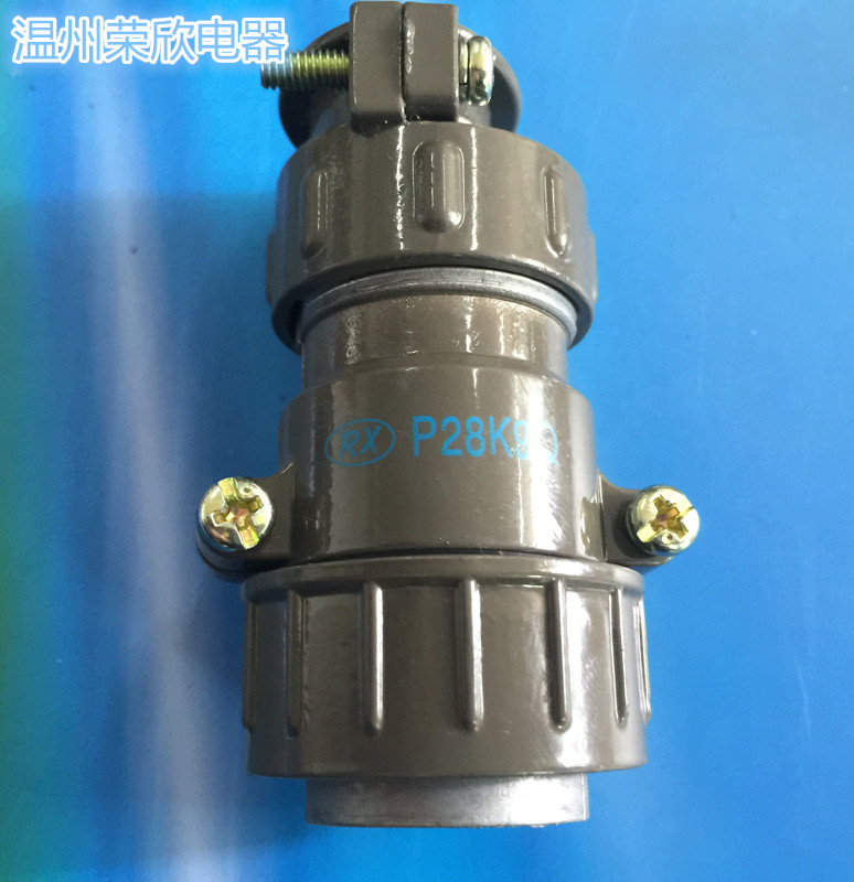 Rongxin aviation plug P28 2-pin 4-pin 6-pin 7-pin socket plug-in circular connector