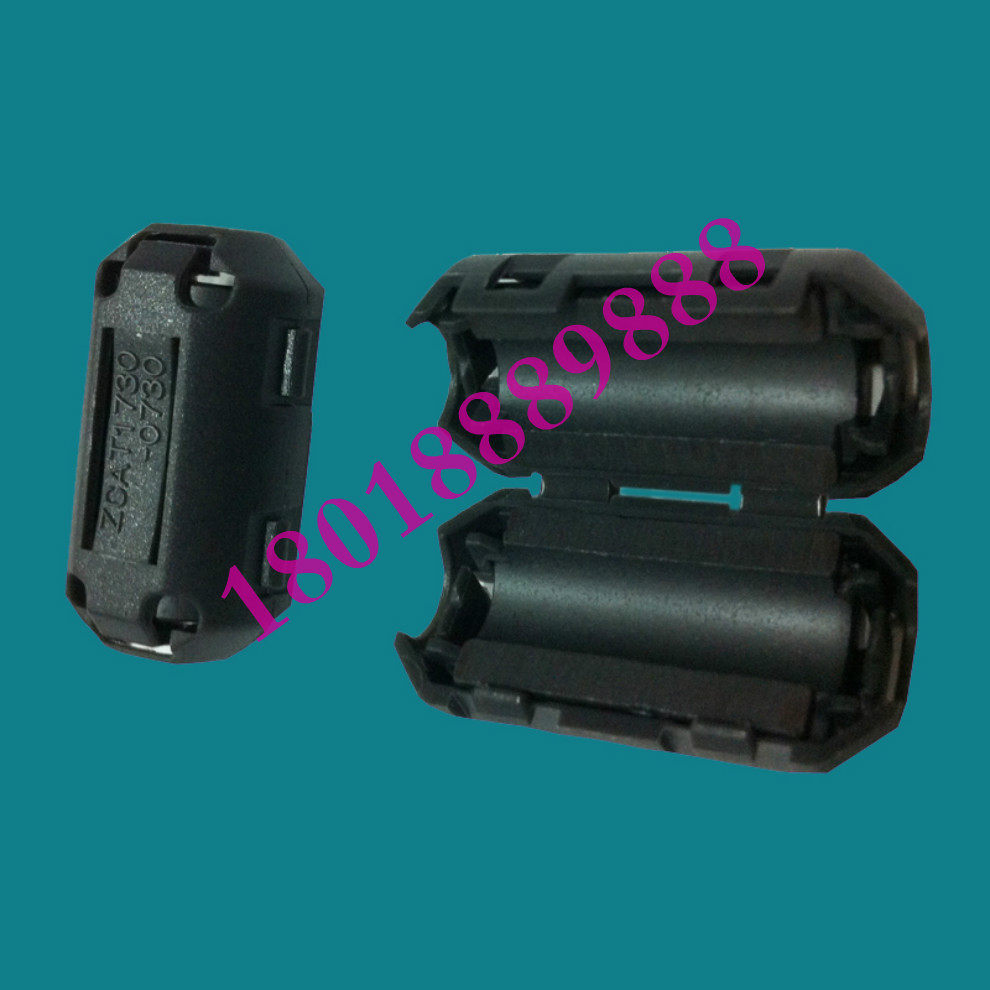 Clip buckle type active detachable filtering anti-jamming magnetic ring with magnetic core inner diameter 3 5MM 3 5 mm black