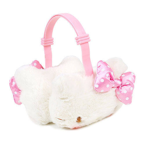 <Sanrio> HELLO KITTY styled children's earmug (dot-point butterfly knot powder)
