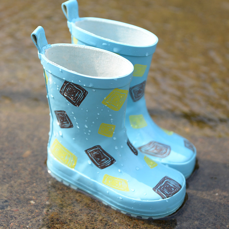 Children's rain boots boys and girls rain boots non-slip rubber shoes baby waterproof rain boots kids fashion water shoes odorless