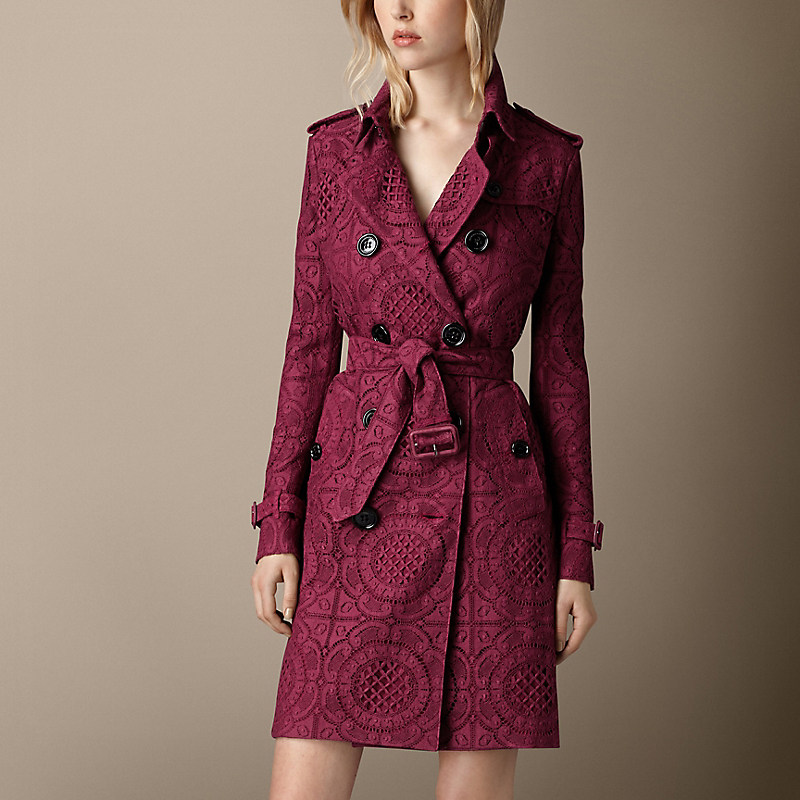 BURBERRY/博柏利英国蕾丝 Trench 风衣 39737031
