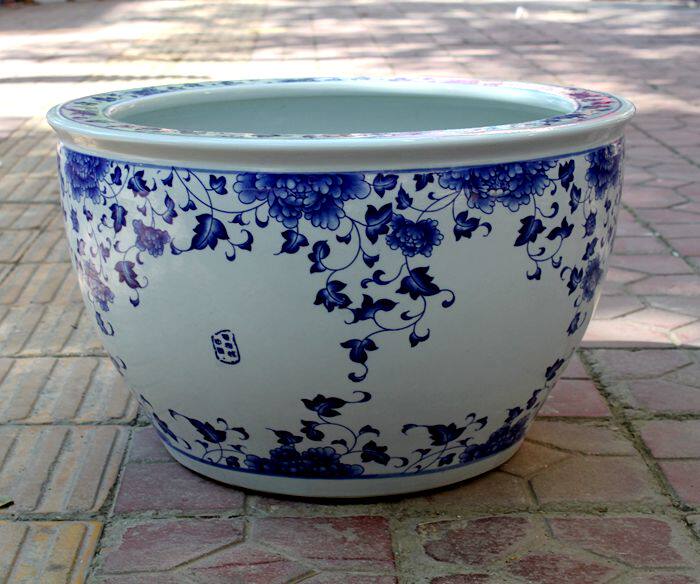 Jingdezhen Ceramic Ware Fish Tank Special gold fish tank Utortoise cylinder