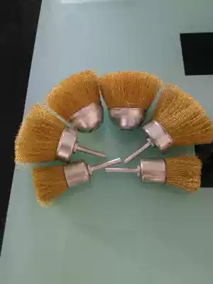 Bowl-shaped copper brush sessile brush Rod bowl-shaped copper brush polishing copper brush rust grinding wheel