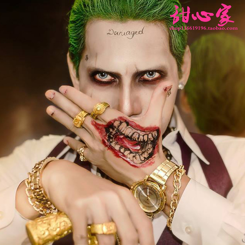 Suicide Squad Jared Leto Joker Green Big Hair Style Cosplay Wig in Stock