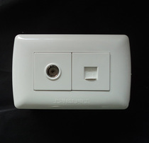 Shanghai Songri switch socket 118 series small box TV plus computer socket switch socket panel
