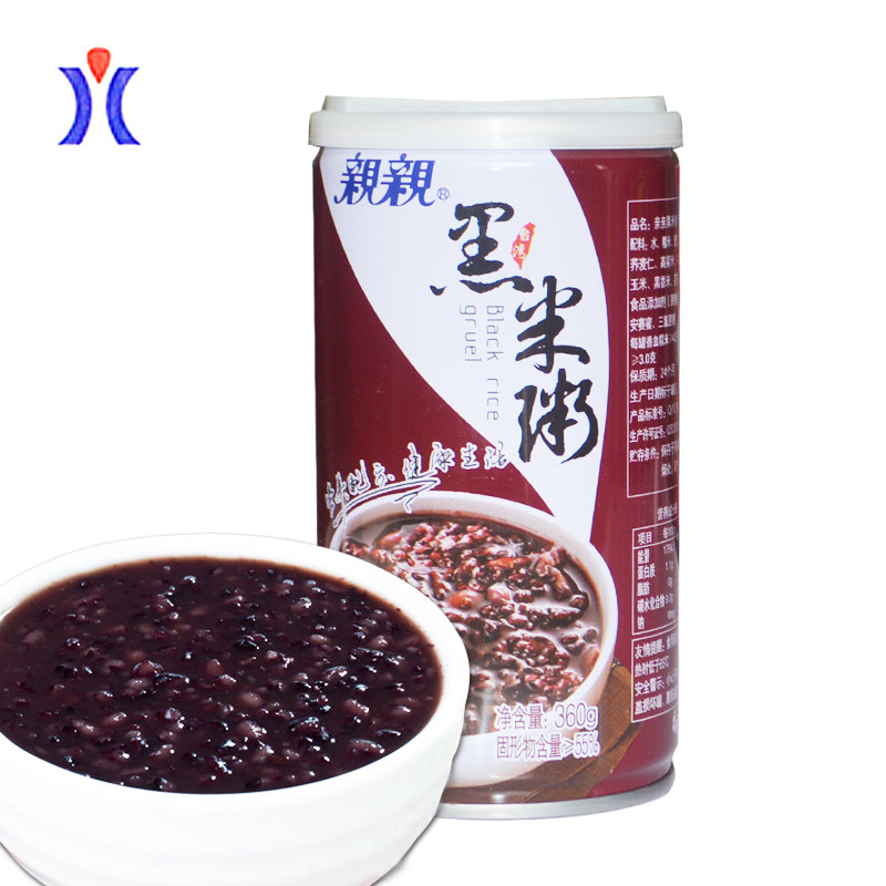 【天猫超市】亲亲黑米粥360g 速食粥 休闲零食必备 八宝粥 营养