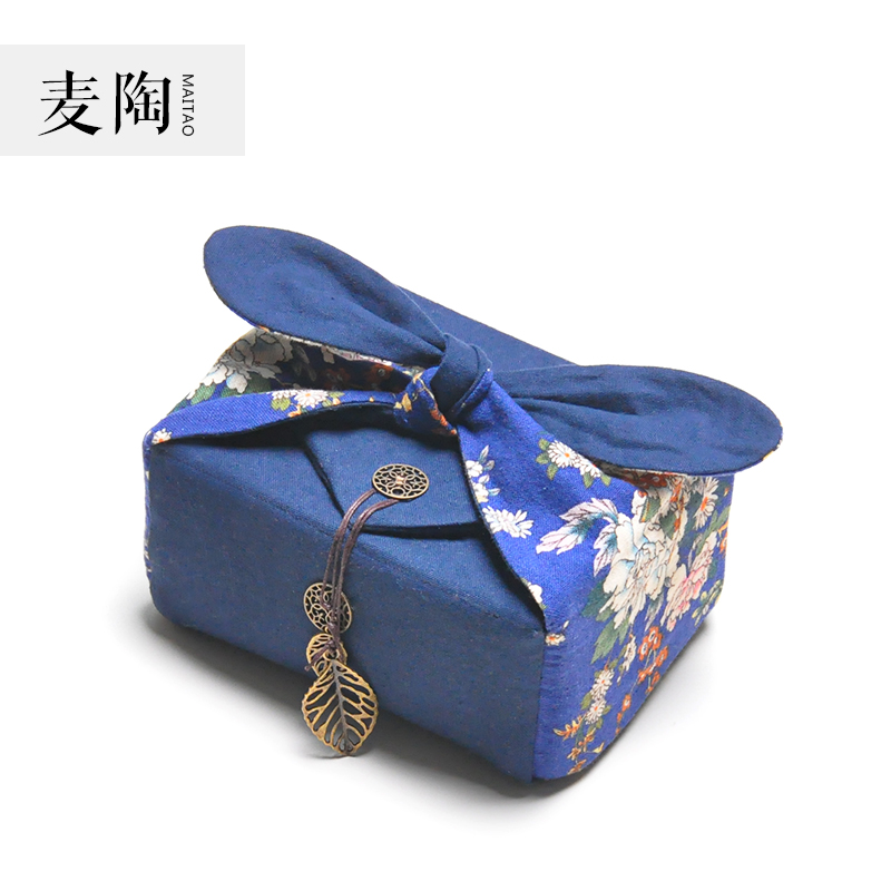 M now pot four cups of travel bag portable receive bag tea bag bag crack the teapot cup pot bag bag bag is thickening