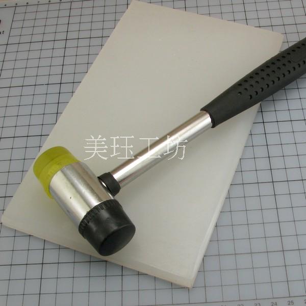 Hand Leather Tools Diamond Chopping Punch Rubber Hammer Punching Plate Plastic Backing Plate