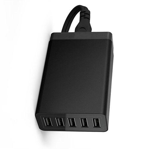 2016 New EU Plug 40W 40W 5V 8A 5Ports USB Charger For iPhon
