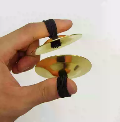 Orff musical instrument cymbals children's early education auditory instrument toys belly dance finger cymbals small copper cymbals mini type