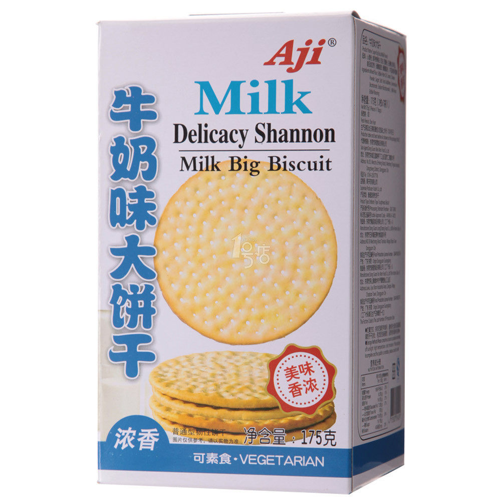 Aji 牛奶味大饼干 175g/盒 新老包装随机发售