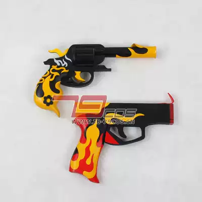 79cosplay道具刀語左右田右衛門左衛門炎刀銃一對兒人氣款定做 79cosplay道具刀語左右田右衛門左衛門炎刀銃一對兒人氣款定做