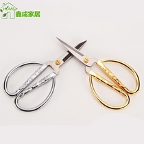 Beizhuo large dragon and phoenix stainless steel alloy scissors wedding scissors household silver scissors paper-cutting opening ribbon Scissors