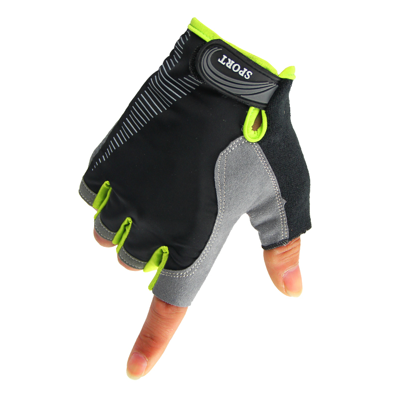 Spring Summer Fishing Gloves Dew Five Finger Palm Anti Slip Fishing Wear Resistant Gloves Breathable Riding Glove Half Finger Glove Man