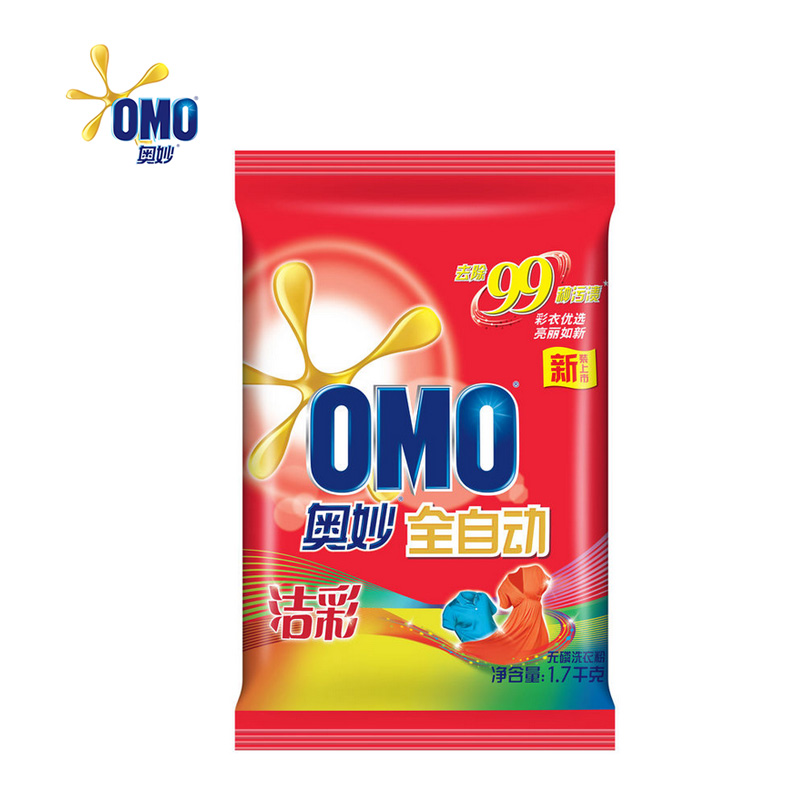 1.7kg正品奥妙全自动洁彩无磷洗衣粉江浙沪包邮