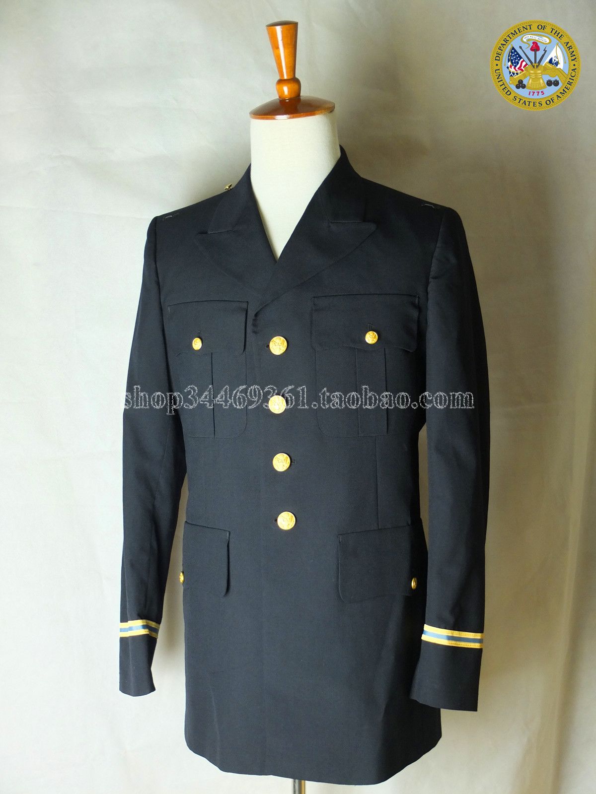 US ARMY US Army officer ASU gown blouse second hand-Taobao
