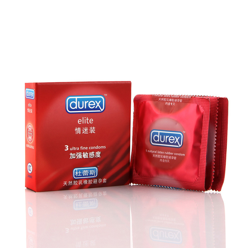 Durex杜蕾斯避孕套正品安全套情迷装3只装计生情趣用品 成人用品