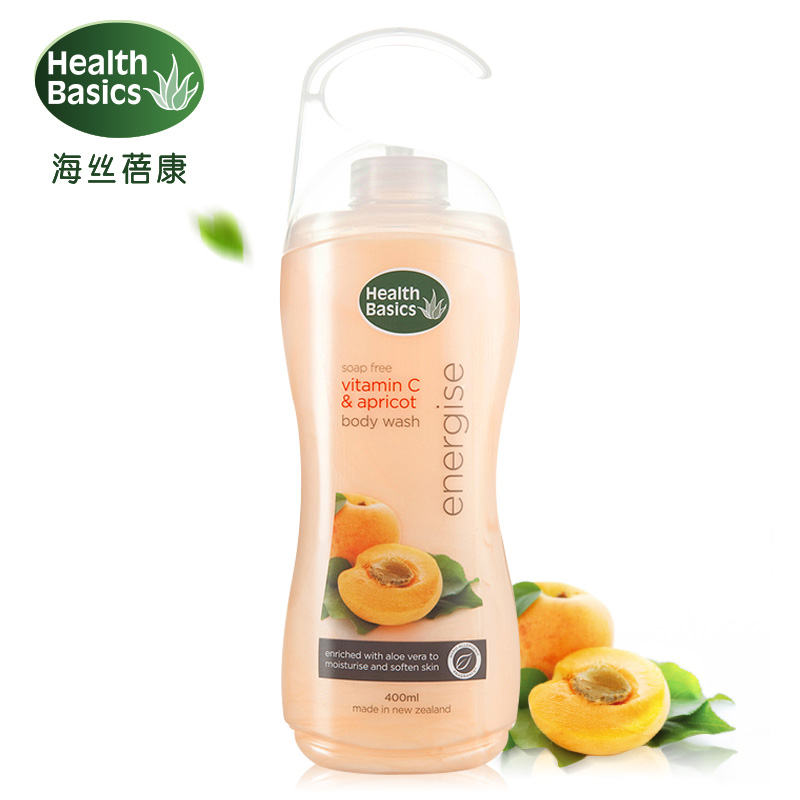 新西兰海丝蓓康HealthBasics维C杏仁滋润抗氧进口沐浴露/乳400ml