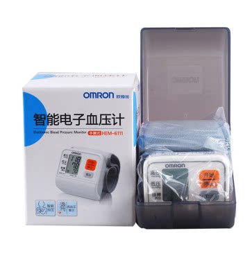 欧姆龙电子血压计手腕式 家用血压测量仪器 HEM-8611腕式血压表LP