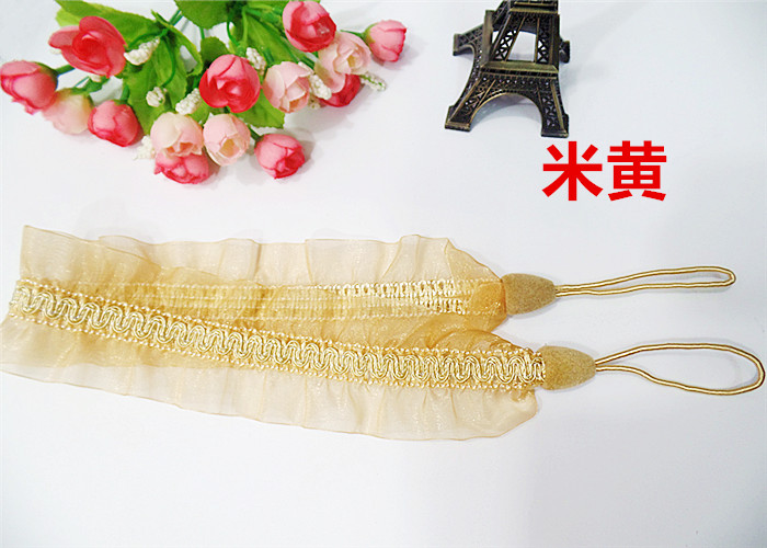 Special Lace Lace Buckle Curtain Hook Lace Rope Curtain Accessories Ring Belt Cute Korean Version 2 8 yuan 1 pair