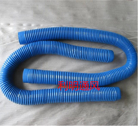 Wholesale PVC Blue reinforced ventilation pipe rubber hose dust collection and exhaust telescopic pipe Hood pipe inner diameter 32MM