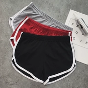 Châu Âu và Hoa Kỳ AA retro mỏng chân dài eo cao thể thao quần short nữ mùa hè hương vị yoga tập thể dục giản dị chạy quần nóng