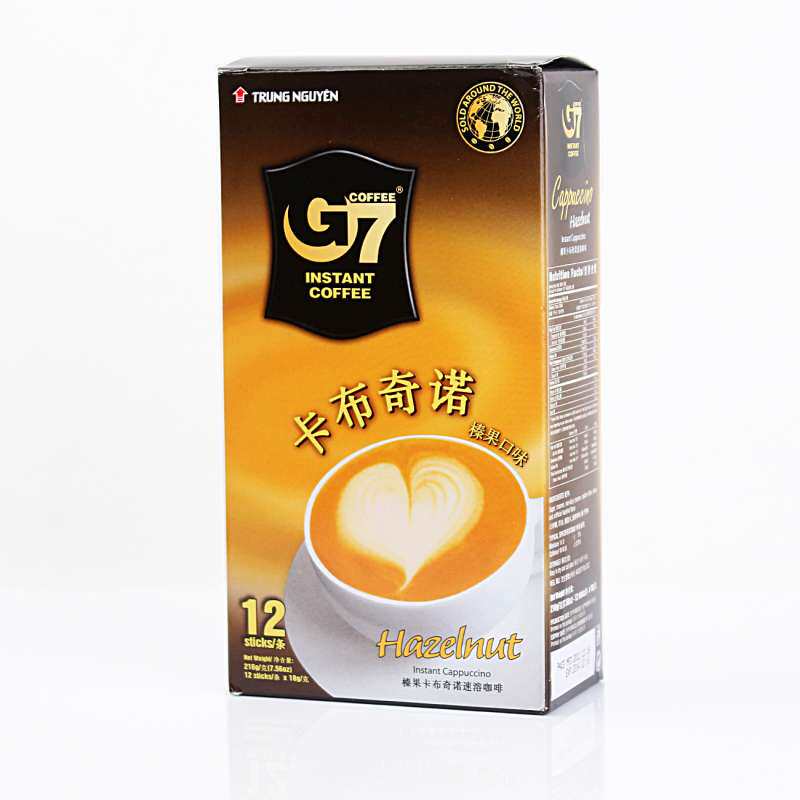 【苏宁易购】中原G7榛子味卡布奇诺咖啡-216g