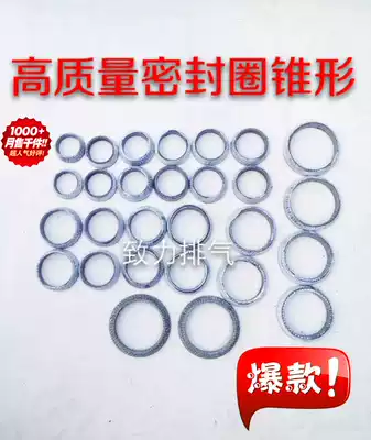 Various exhaust pipe cushion gasket sealing ring tapered cushion O-ring with steel wire high quality flange gasket
