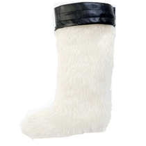 Autumn and winter rain shoes warm cotton cover liner Sox cover with velvety leather mouth fashion foot sleeve rain boot cover-Caede shoe cover