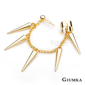 台湾官网直邮进口【GIUMKA】五圆锥耳骨夹耳环 金色款