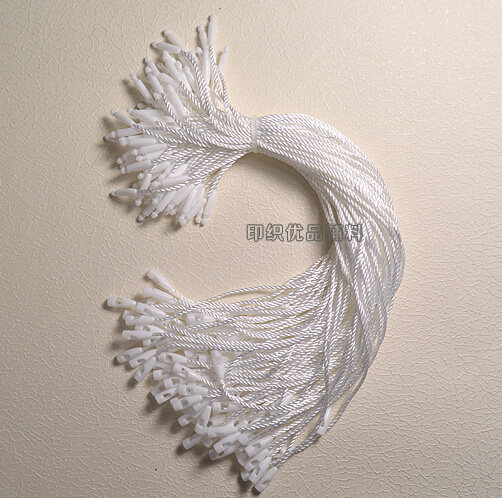 Hanging rope bullet hoisting rope white high - grade granule clothing trademark hanging rope ribbon hemp rope