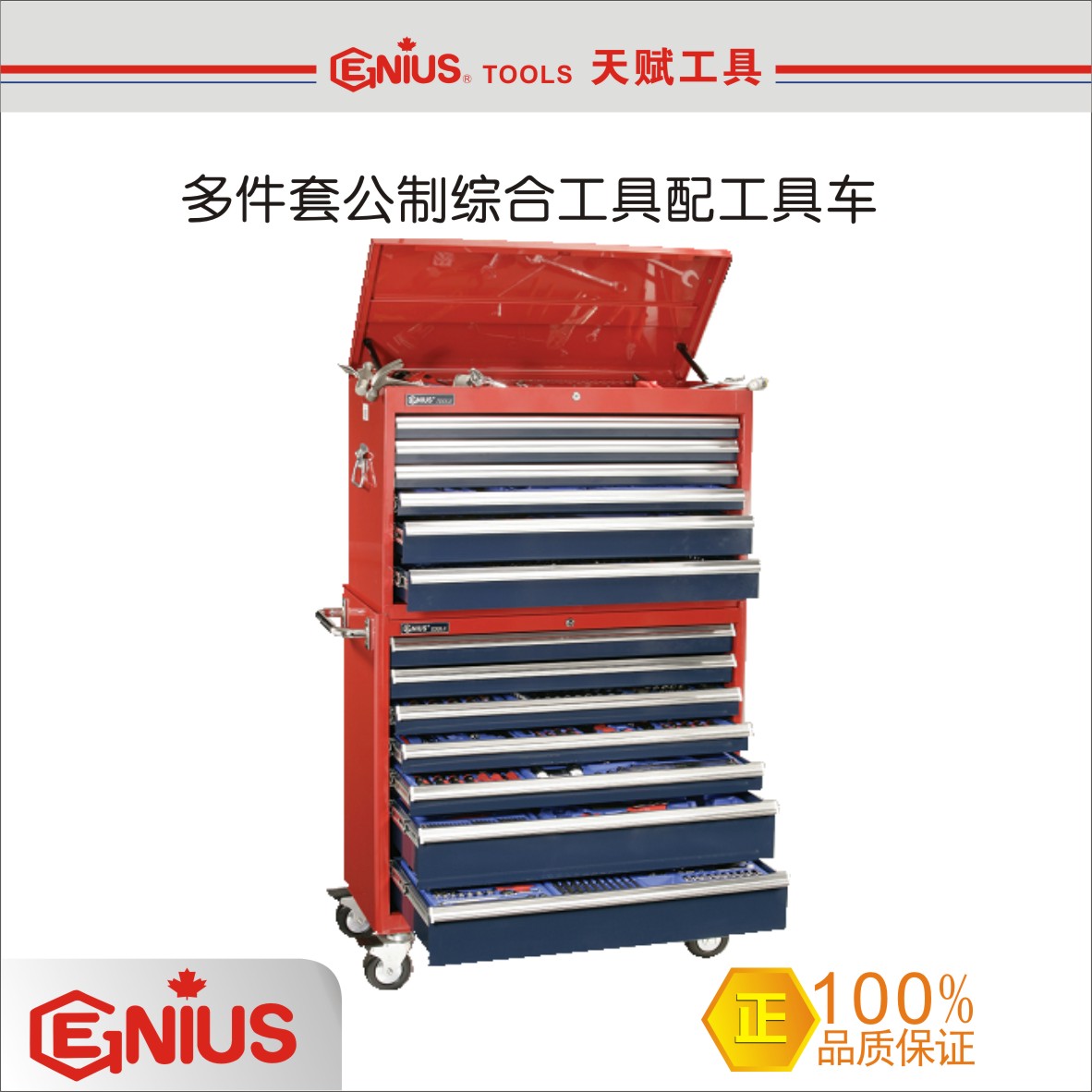 Gift tool GENIUS Imports of multiple sets of sets and a combination tool for the English comprehensive tool kit