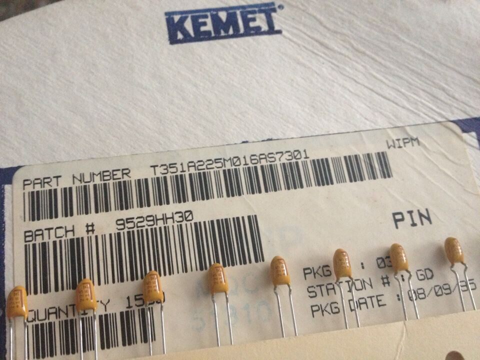 USA KEMET gallbladder capacitor original disc 16V 225M