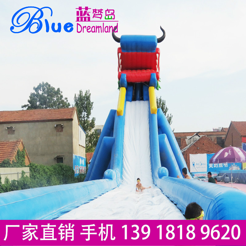 Large and medium-sized inflatable swimming pool Ice and snow world slide Water Park Foam surf faucet inflatable water slide