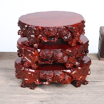  C009 boutique odd stone base Full solid wood jade head base Solid wood can be grooved carved bonsai decoration base