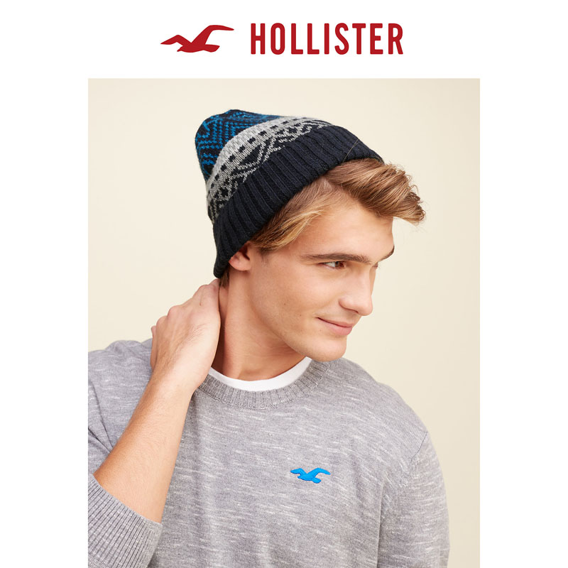 Hollister 图案标识针织帽 男 98446