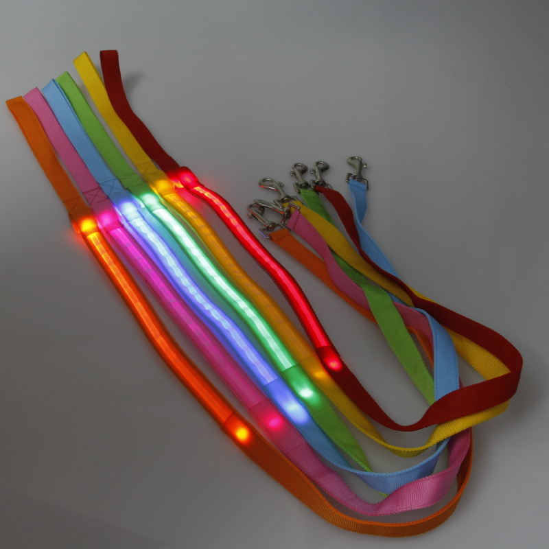 Luminous pet leash luminous leash pull dog leash pull dog leash dog leash pet supplies