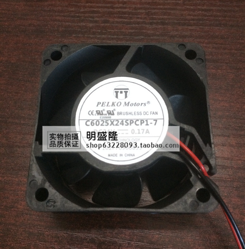 New PELKO C6025X24SPCP1-7 24V 0 17A 6025 6CM inverter fan