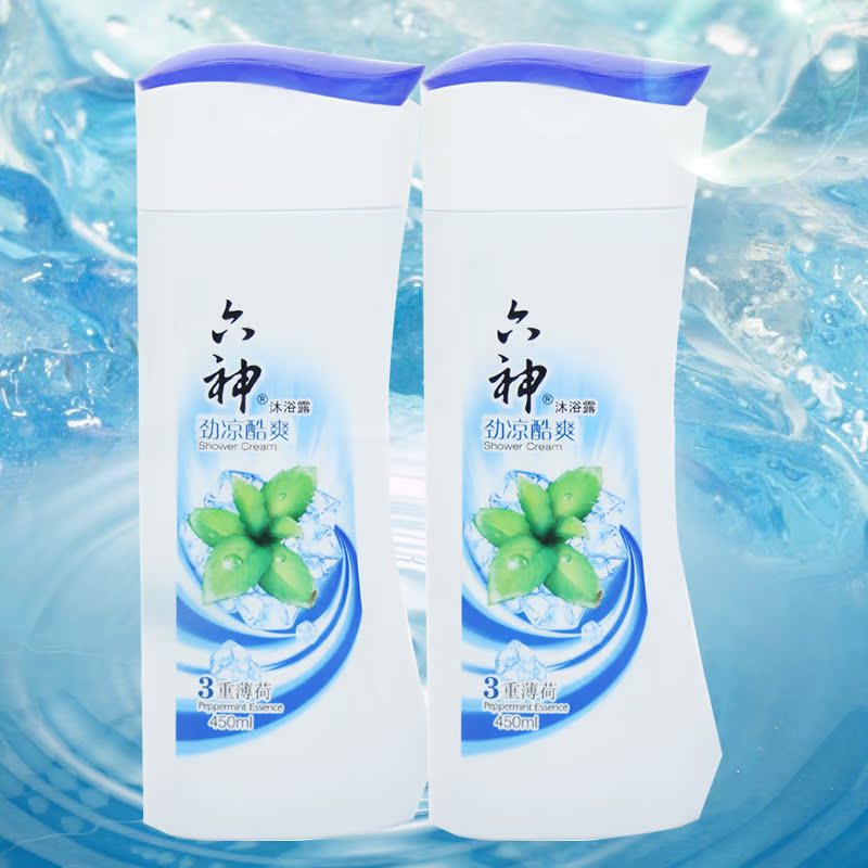 六神沐浴露 劲凉酷爽3重薄荷沐浴液450ml x2瓶组合
