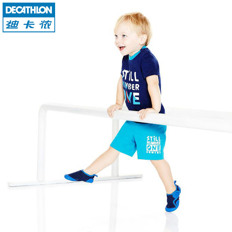 迪卡侬婴幼儿运动短裤 男童女童宝宝全棉舒适弹力春夏 DOMYOS BB