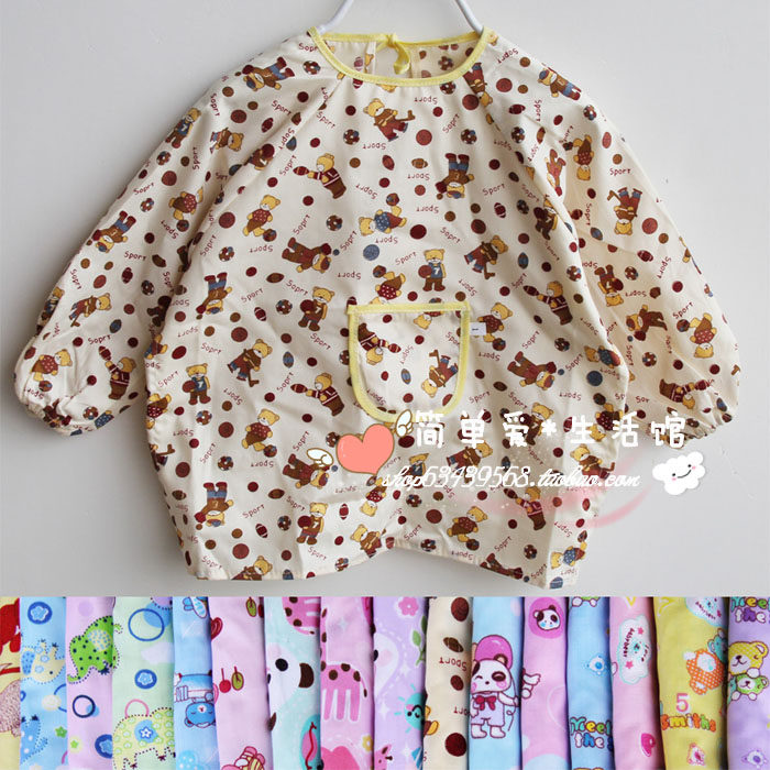 Children's Bibs Large Size Eating Bibs Eating Clothes Baby Waterproof Reverse Dressing Kindergarten Aprons Painting Clothing Sale