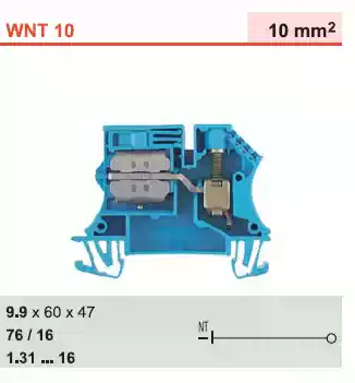WNT 10 10X3 original weidmiller neutral terminal block 1010980000