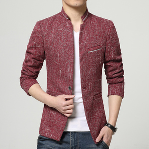 Mùa xuân phần cổ áo giản dị nhỏ phù hợp với Slim nam phiên bản phù hợp với nam mùa xuân áo Hàn Quốc phiên bản của thanh niên Trung Quốc thanh niên triều