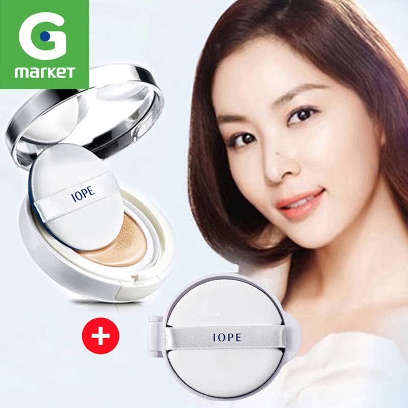 韩国[IOPE/亦博]气垫遮瑕BB霜粉底液送替换装 控油保湿 集货