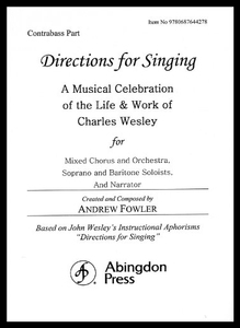 【预售】Directions for Singing - Contrabass: A Musical Ce