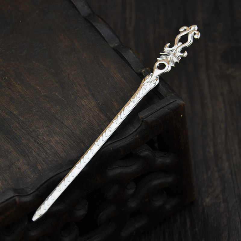 Retro hair accessories Double-sided Classical floral hairpin Bookmark auspicious rich and expensive to shake a national wind and send a female gift