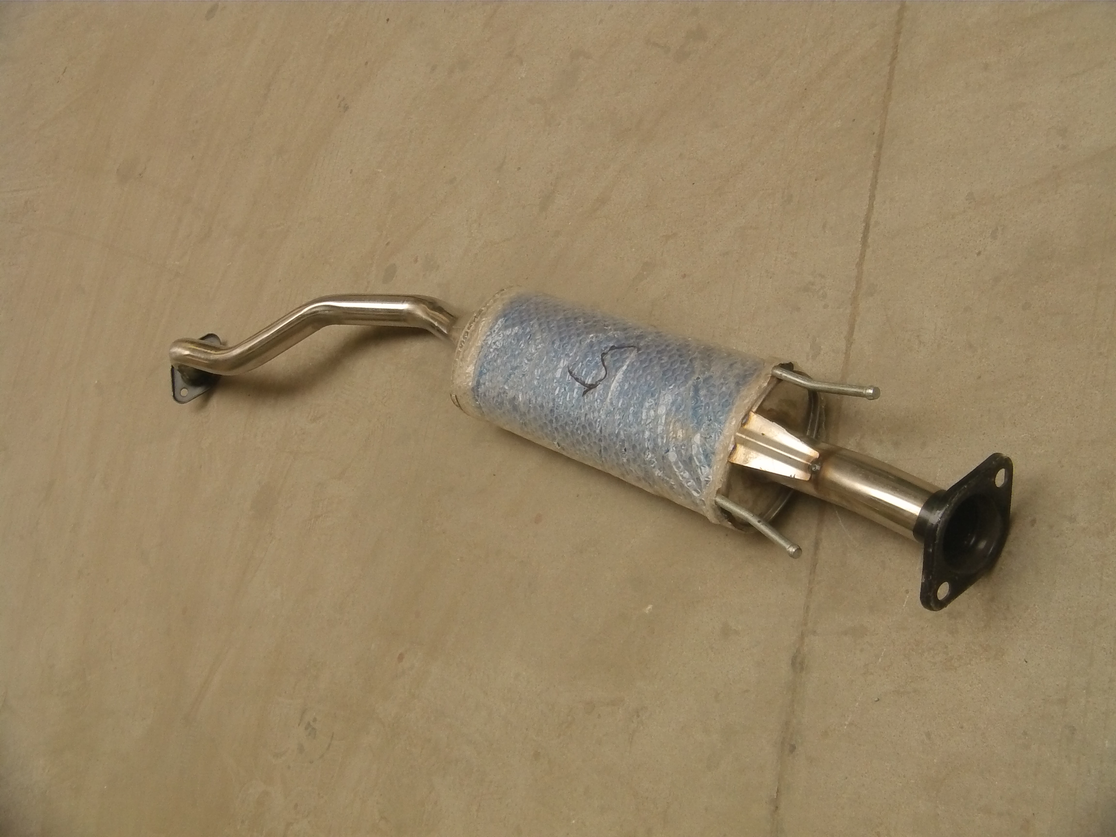 Double-layer thickened stainless steel LIVINA middle section exhaust pipe muffler muffler middle section