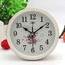 Kangba Si alarm clock Simple European-style creative student bedside mute small alarm clock Round table clock Childrens alarm clock